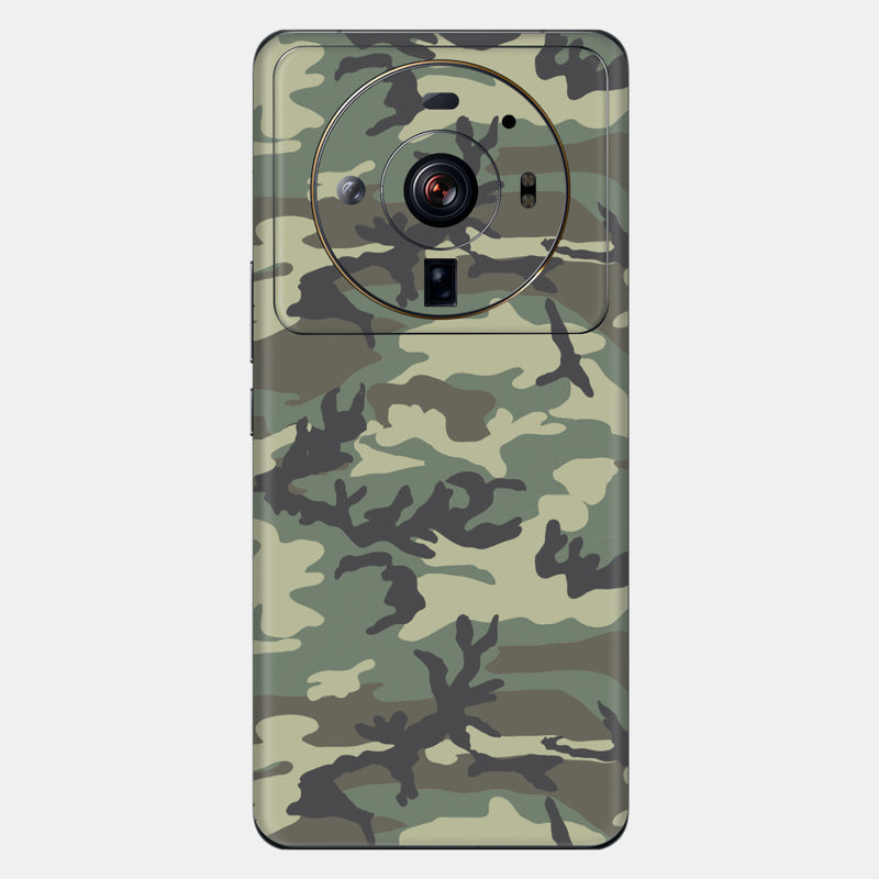 Forest Camo Glass Back