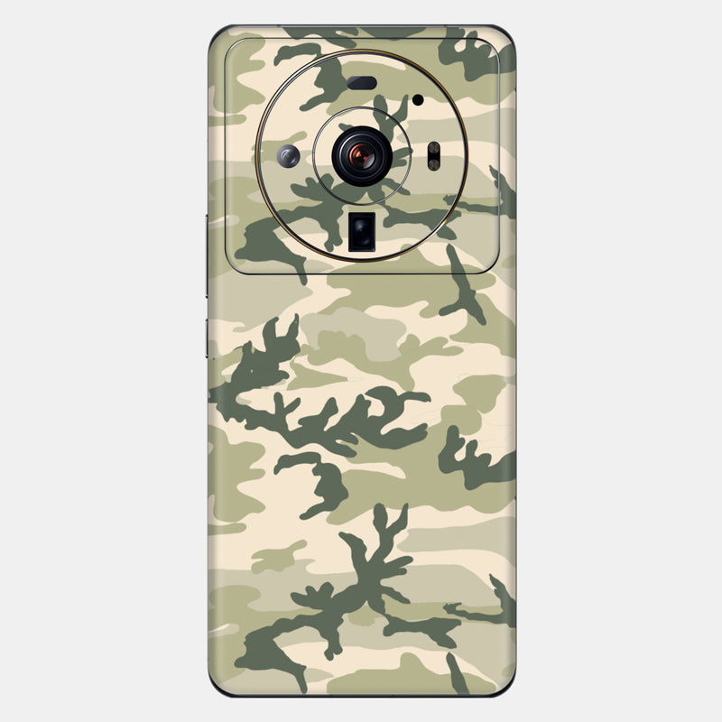 Military Camo Glass Back