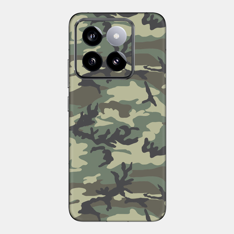Forest Camo Glass Back