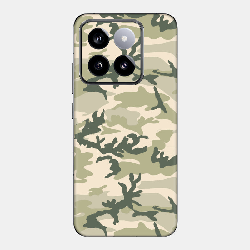 Military Camo Glass Back