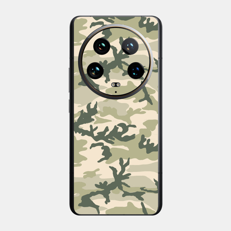 Military Camo Glass Back