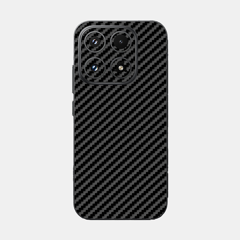 Carbon Fibre Black Glass Back