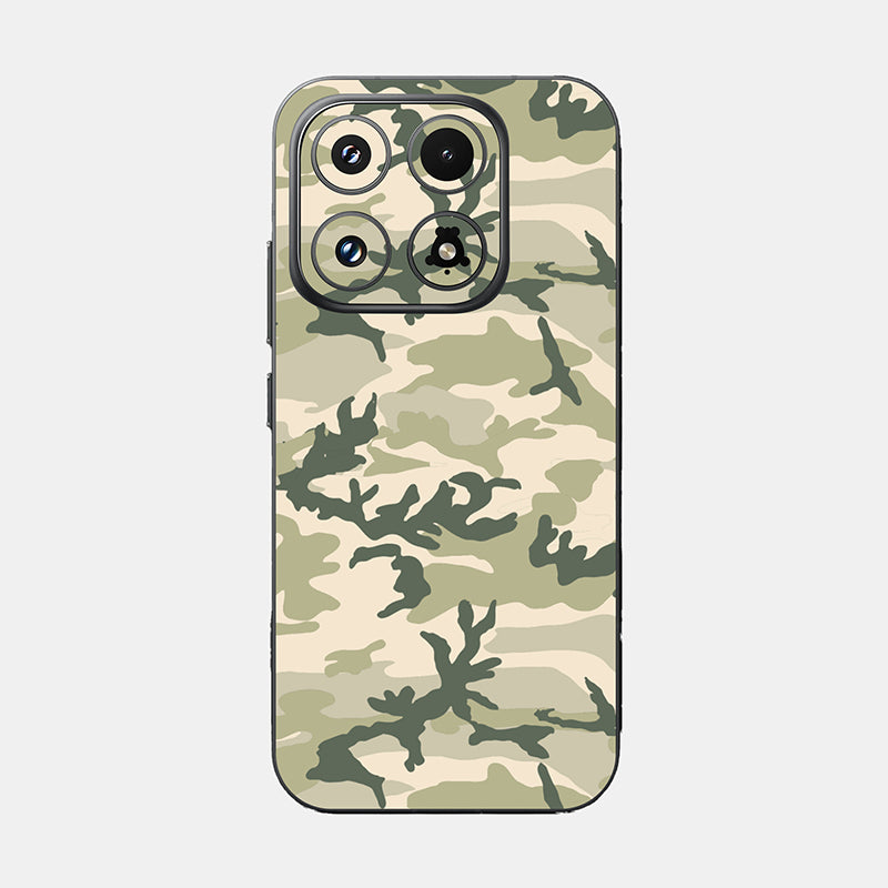 Military Camo Glass Back