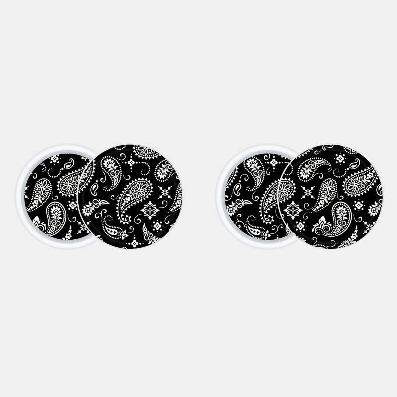 Black Paisley Pack of 2