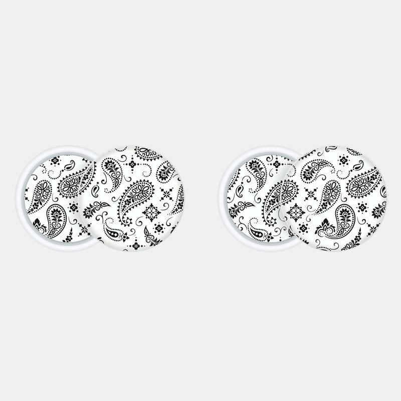 White Paisley Pack of 2