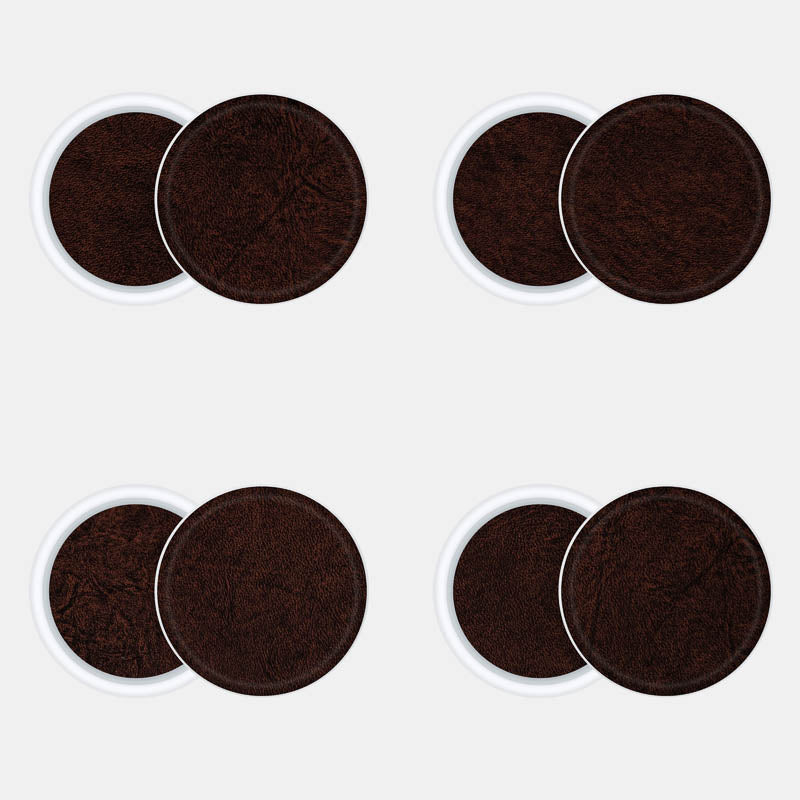 Brown Leather Pack of 4