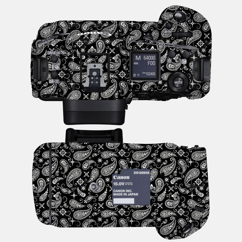 Black Paisley Full Body