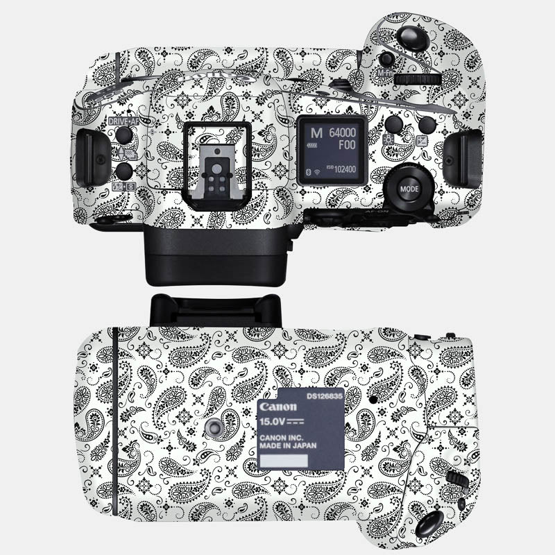 White Paisley Full Body