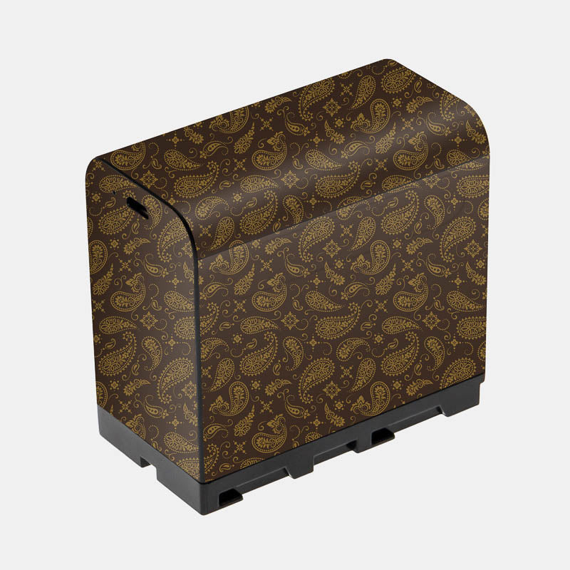 Brown Paisley Full Body