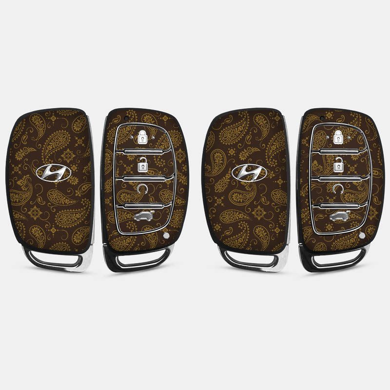 Brown Paisley Key-1 + Key-2