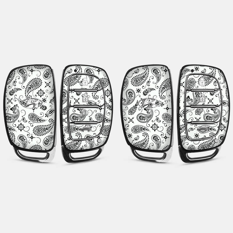 White Paisley Key-1 + Key-2