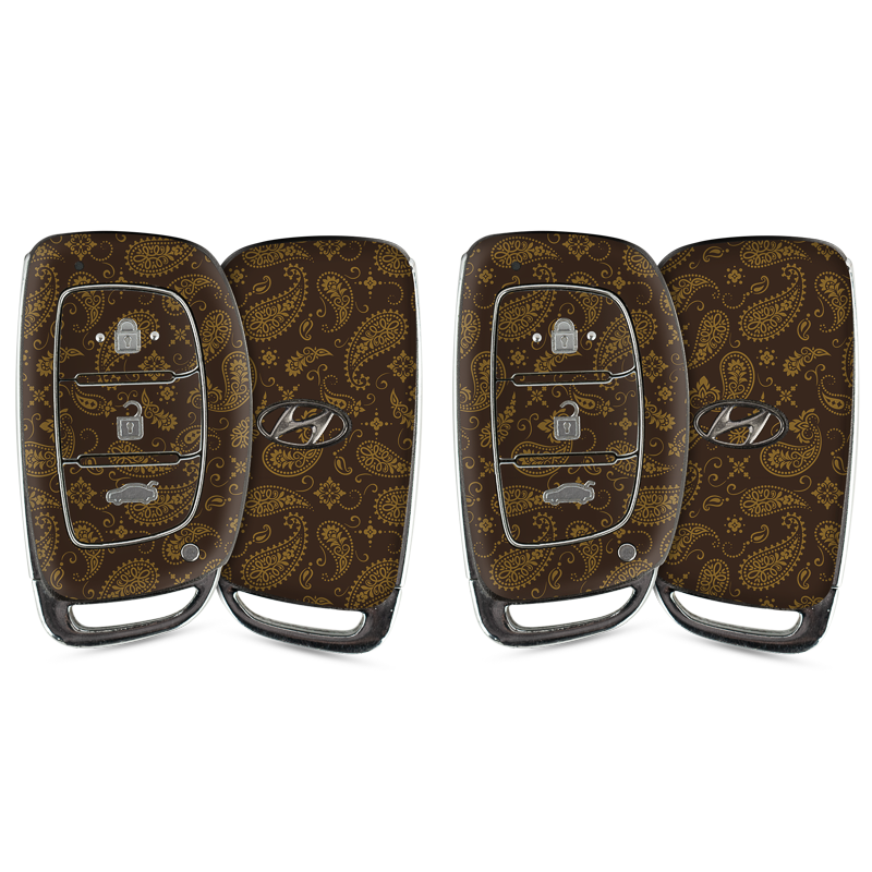 Brown Paisley Key-1 + Key-2