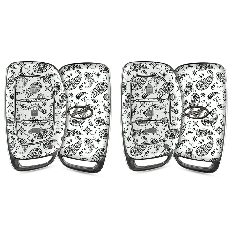 White Paisley Key-1 + Key-2