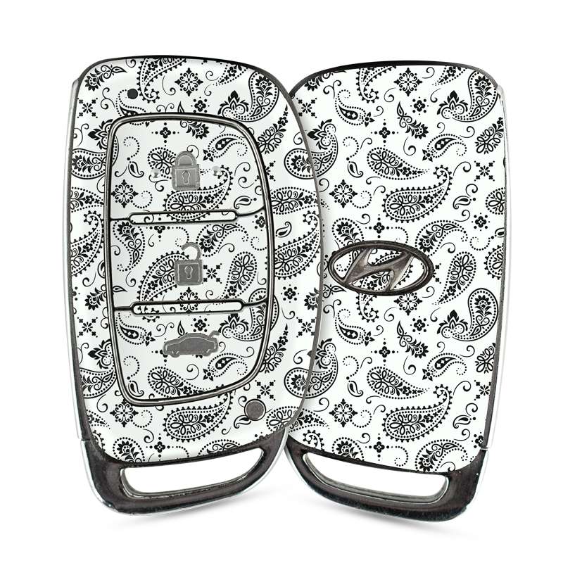 White Paisley Key-1