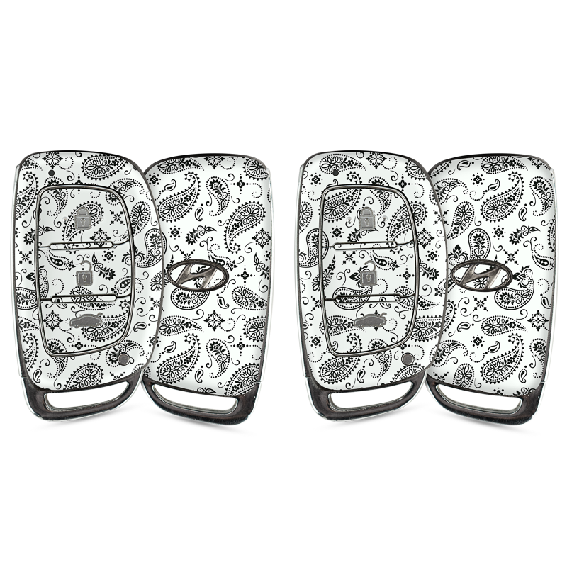 White Paisley Key-1 + Key-2