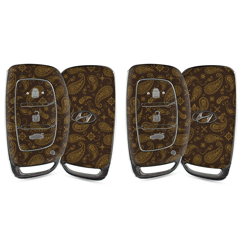 Brown Paisley Key-1 + Key-2