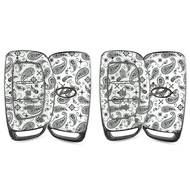 White Paisley Key-1 + Key-2