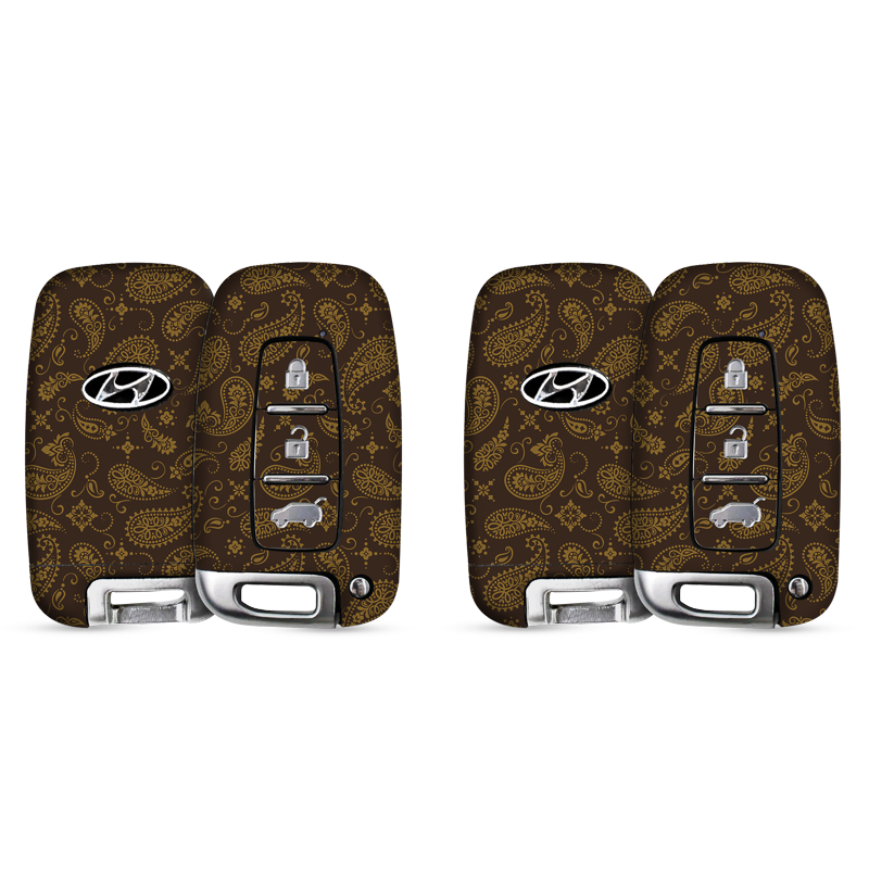 Brown Paisley Key-1 + Key-2