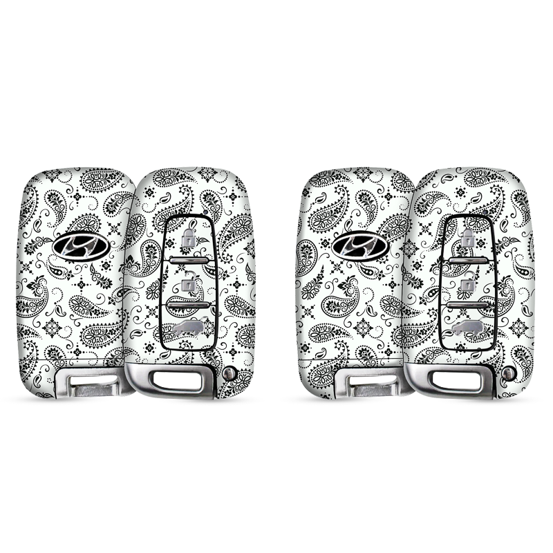 White Paisley Key-1 + Key-2