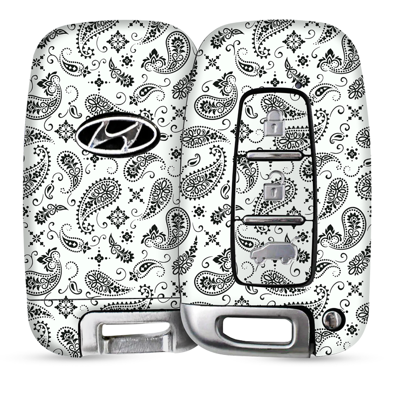White Paisley Key-1