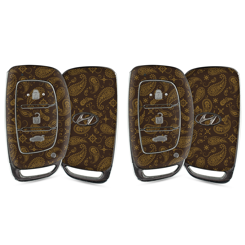 Brown Paisley Key-1 + Key-2