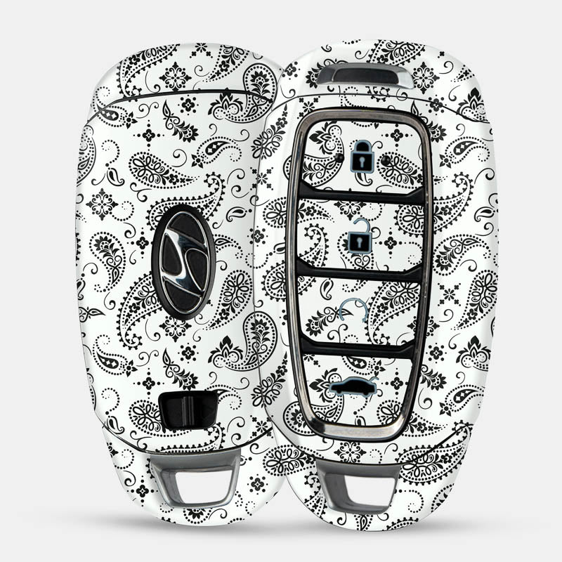 White Paisley Key-1