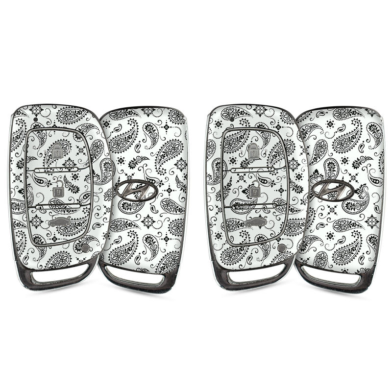 White Paisley Key-1 + Key-2