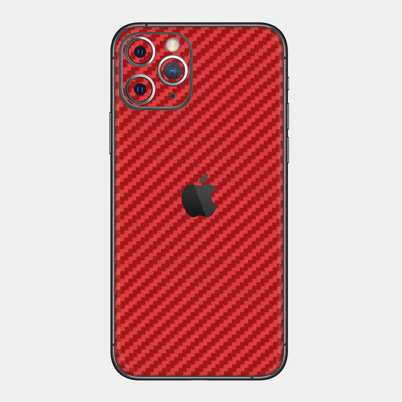 Carbon Fibre Red Glass Back
