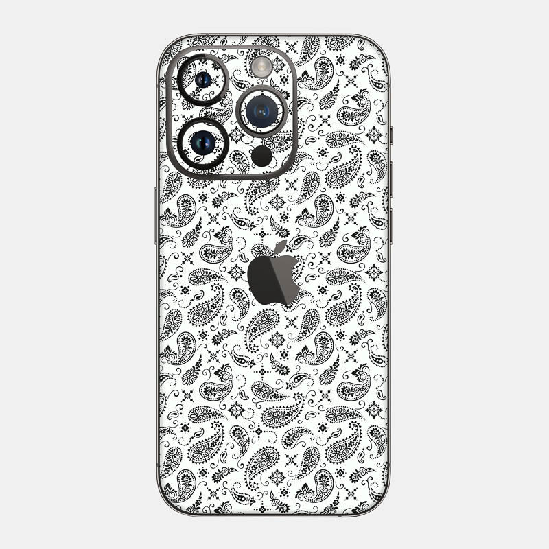 White Paisley Full Body