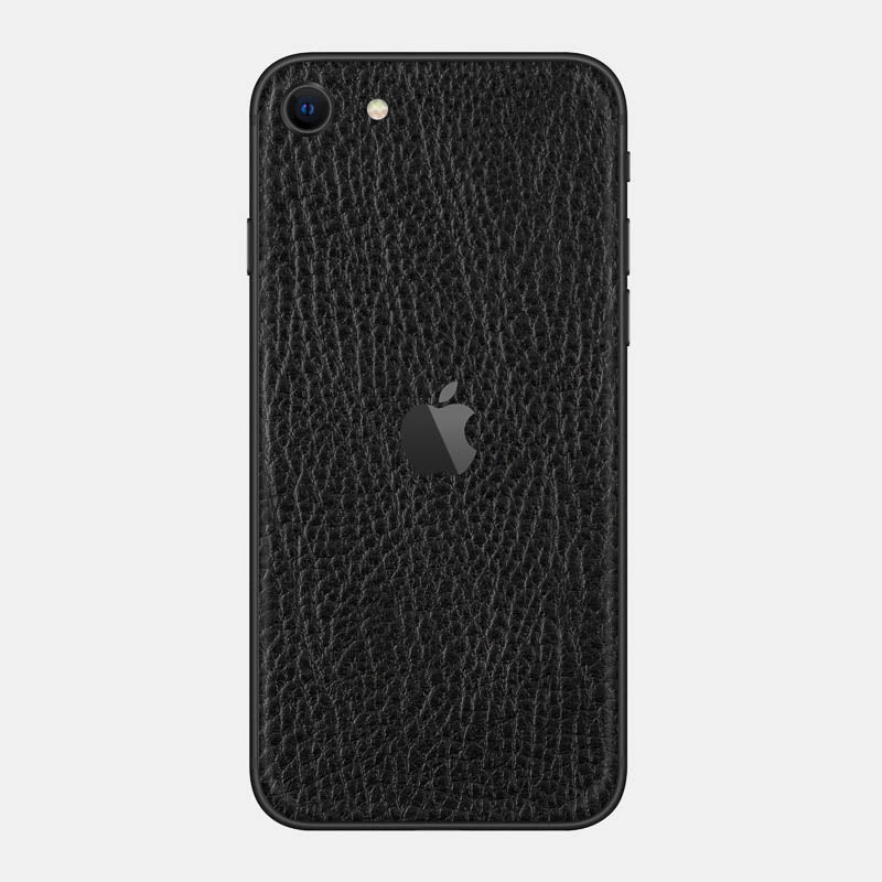 Black Leather Glass Back