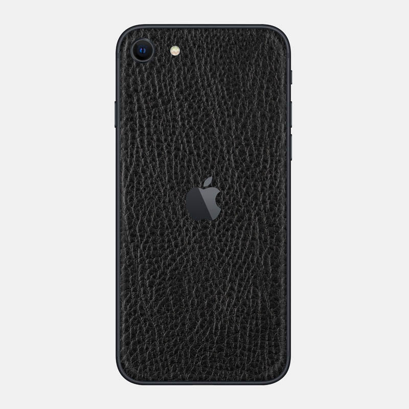 Black Leather Glass Back