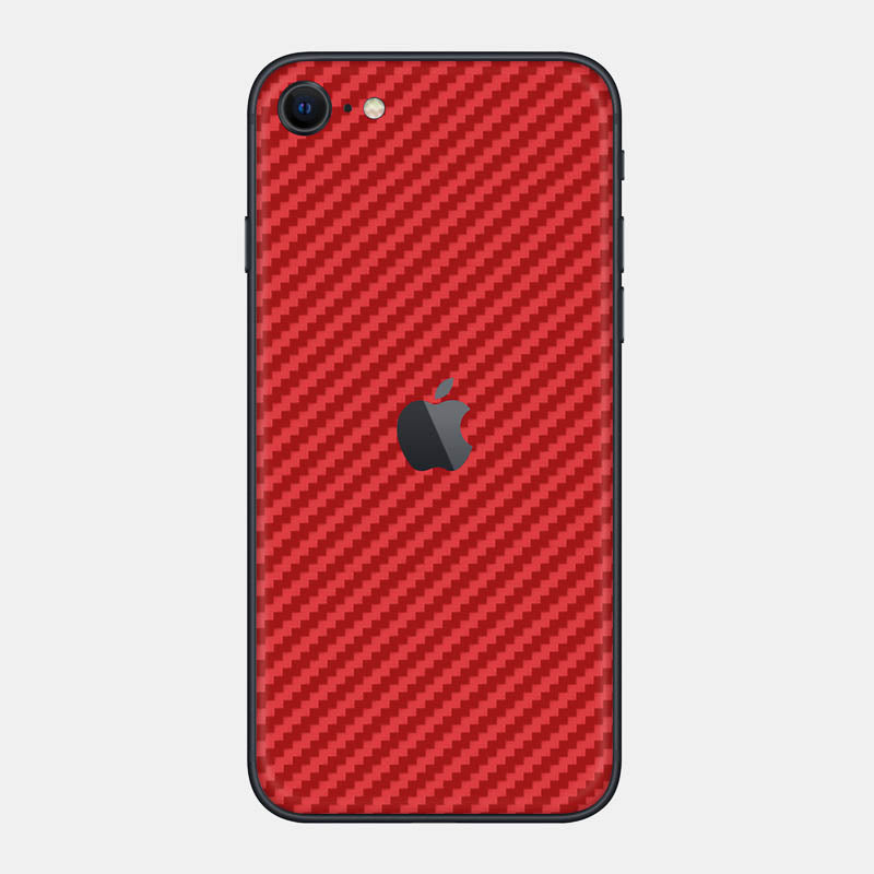 Carbon Fibre Red Glass Back