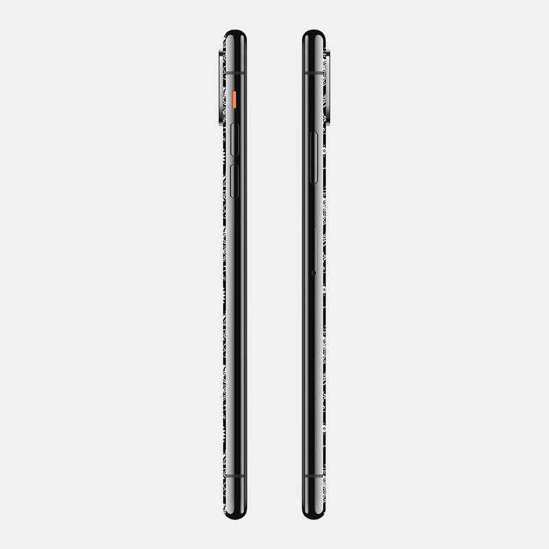 Black Paisley Glass Back