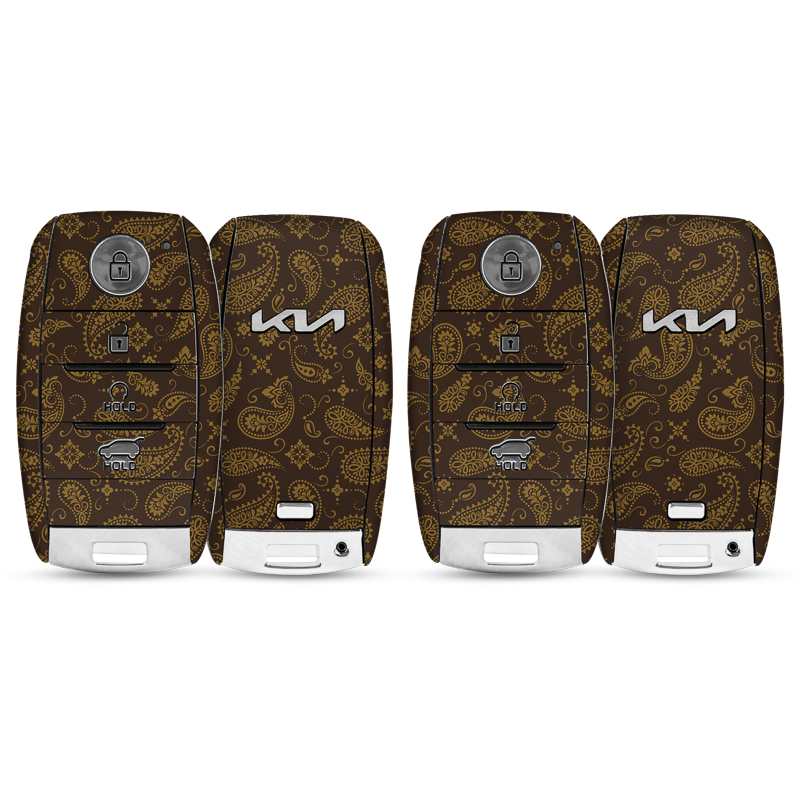 Brown Paisley Key-1 + Key-2