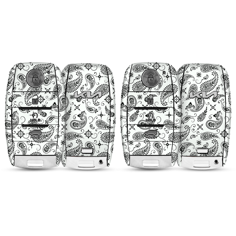 White Paisley Key-1 + Key-2