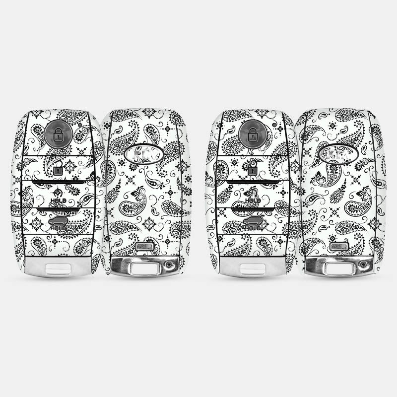 White Paisley Key-1 + Key-2