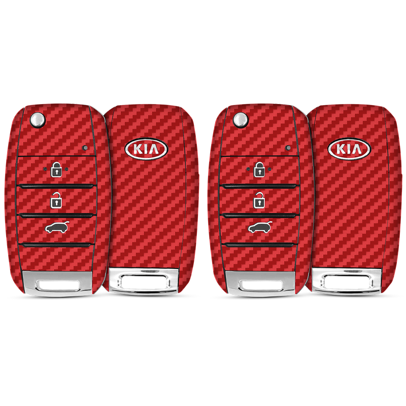 Carbon Fibre Red Key-1 + Key-2