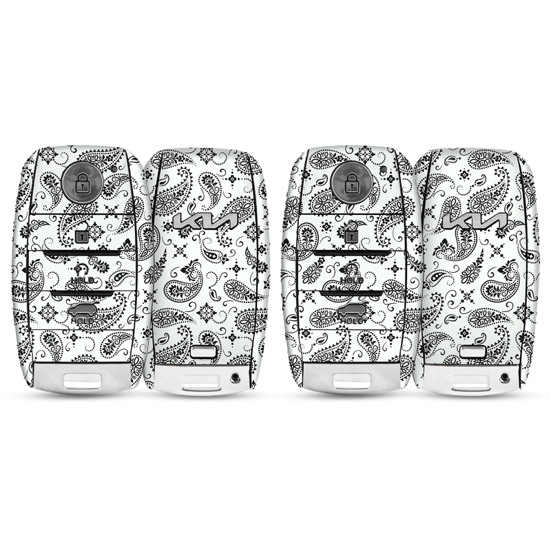 White Paisley Key-1 + Key-2