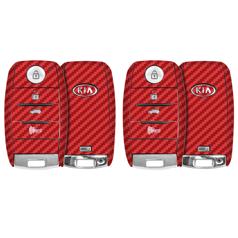 Carbon Fibre Red Key-1 + Key-2