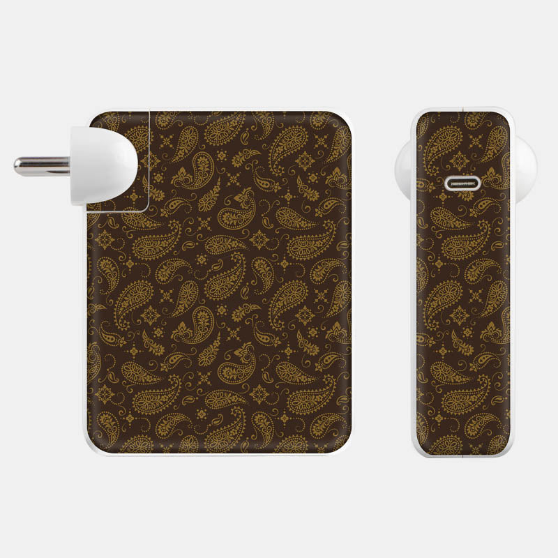 Brown Paisley Full Body