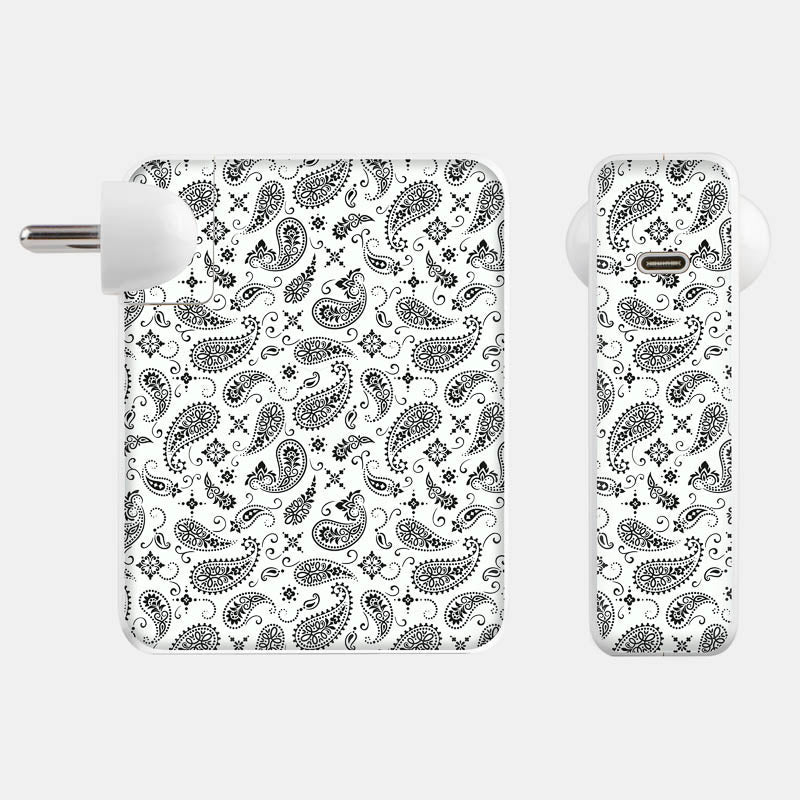 White Paisley Full Body