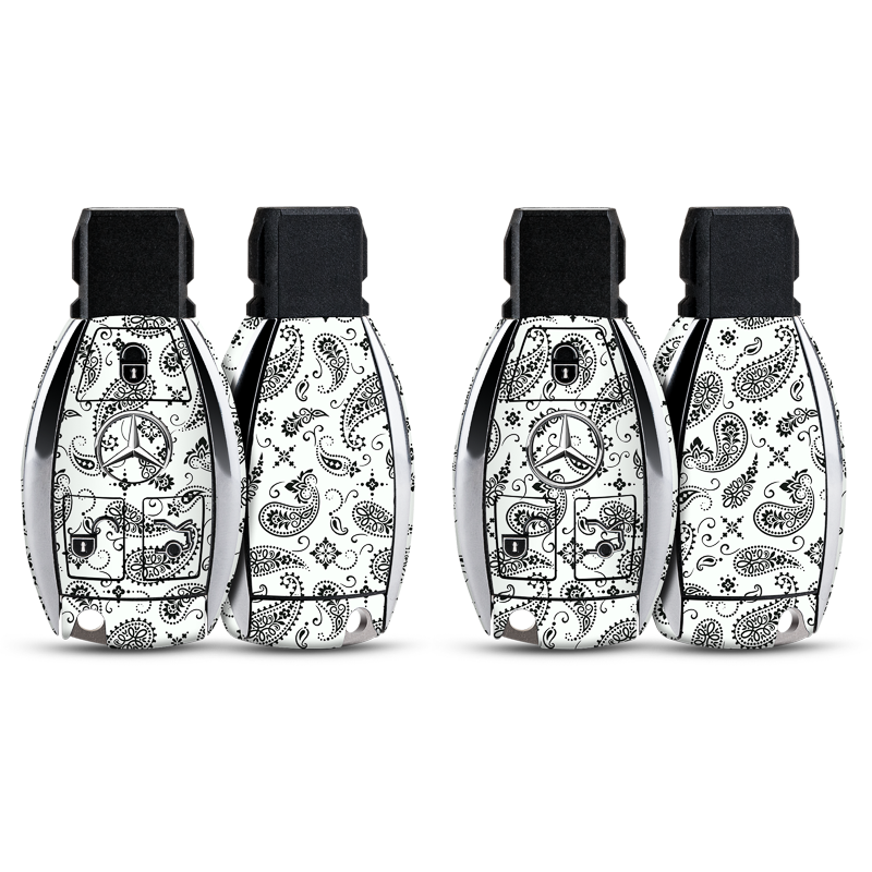 White Paisley Key-1 + Key-2