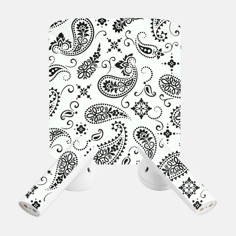 White Paisley Full Body
