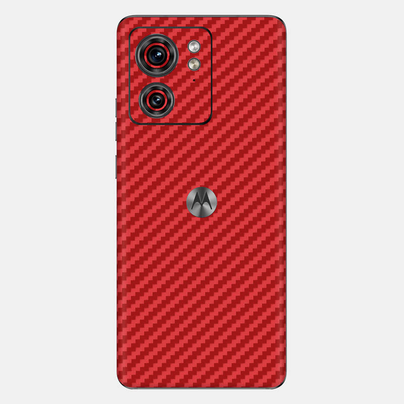 Carbon Fibre Red Glass Back