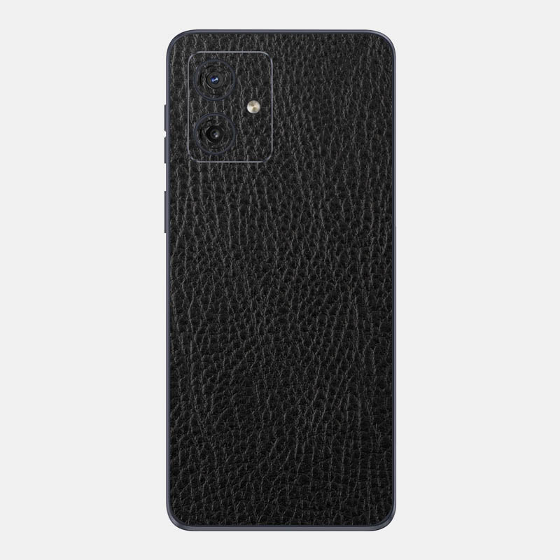 Black Leather Glass Back
