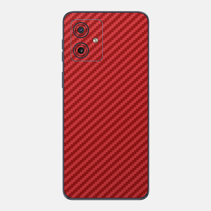 Carbon Fibre Red Glass Back