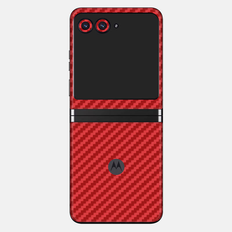 Carbon Fibre Red Glass Back