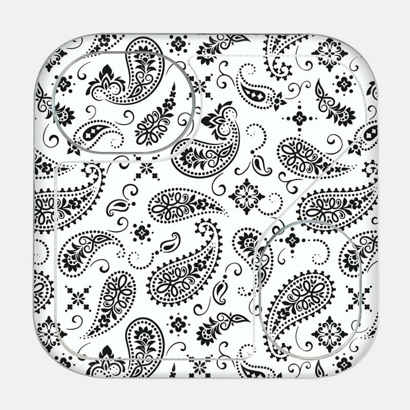 White Paisley Full Body