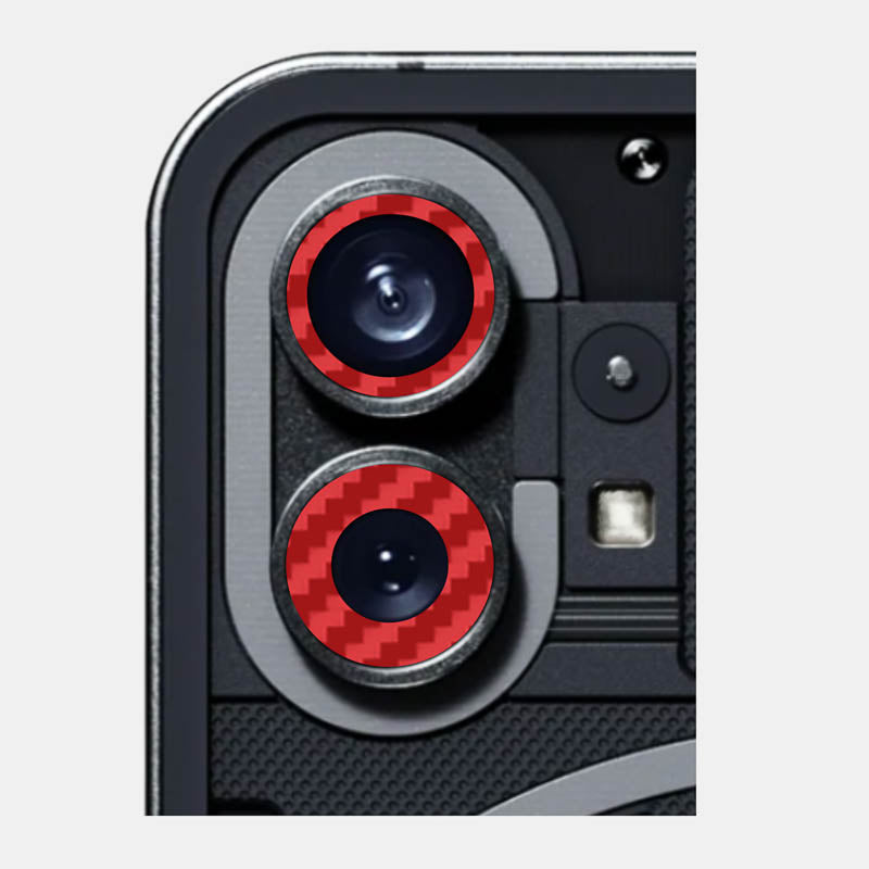 Carbon Fibre Red Pack of 2