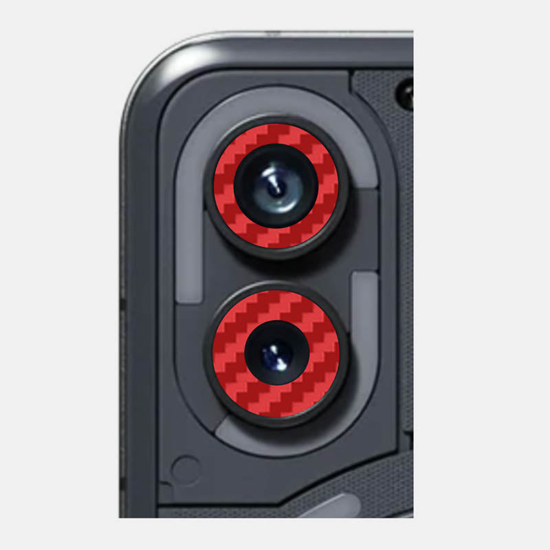 Carbon Fibre Red Pack of 2